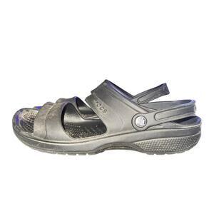 Crocs Classic Summer Sandals Men's Size 11 Black Heel Strap Slip On Shoes